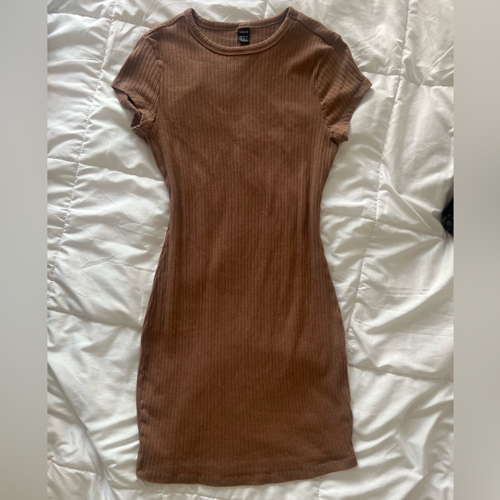 Brown Slim Dress